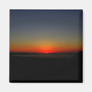 Sonnenuntergang im Wasser Magnet