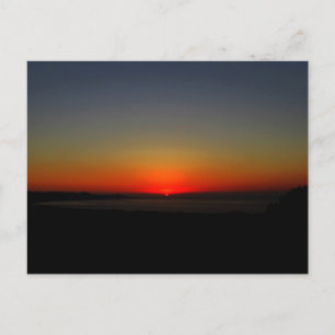 Sonnenuntergang im Wasser Postkarte