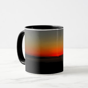 Sonnenuntergang im Wasser Tasse