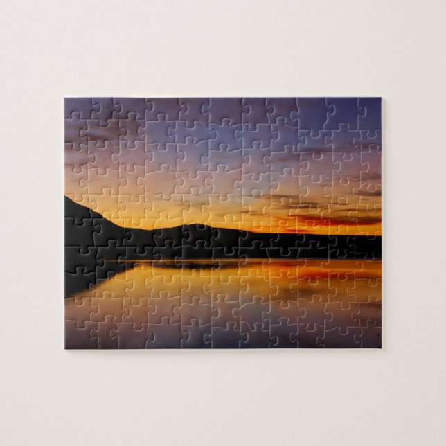 Sonnenuntergang im WestFoto-schwierigen Puzzle (Horizontal)