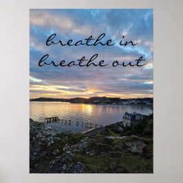 Sonnenuntergang in Aberdour Poster