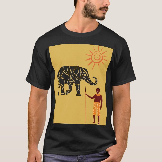 Sonnenuntergang in Afrika T-Shirt (Vorderseite)