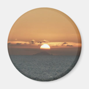 Sonnenuntergang in Antigua I Seascape Fotografy Magnet