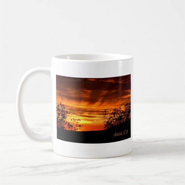 Sonnenuntergang in Anza California Tasse (Links)