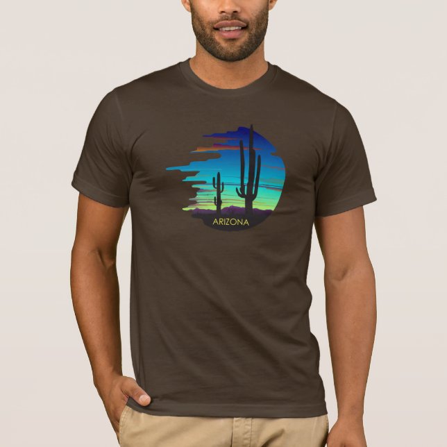 Sonnenuntergang in Arizona.Custom T - Shirt. T-Shirt (Vorderseite)
