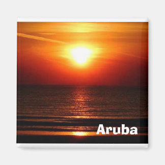 Sonnenuntergang in Aruba Magnet