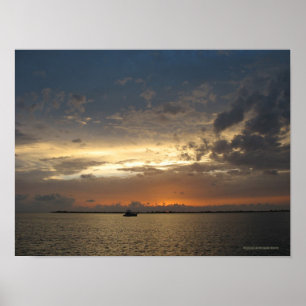 Sonnenuntergang in Bahamas 03 Poster