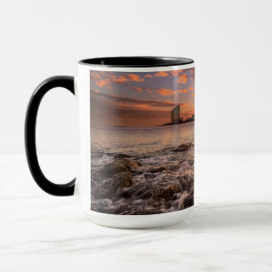 Sonnenuntergang in Barcelona Tasse