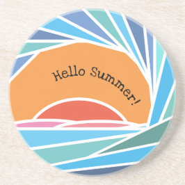 Sonnenuntergang in Barrel Wave Getränkeuntersetzer