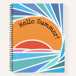 Sonnenuntergang in Barrel Wave Notizbuch