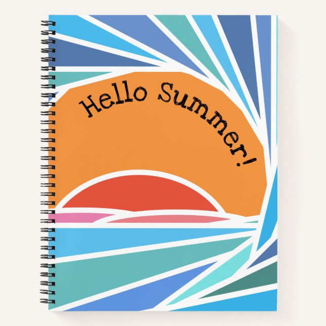 Sonnenuntergang in Barrel Wave Notizbuch (Vorderseite)