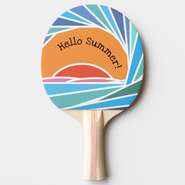 Sonnenuntergang in Barrel Wave Tischtennis Schläger (Vorderseite)