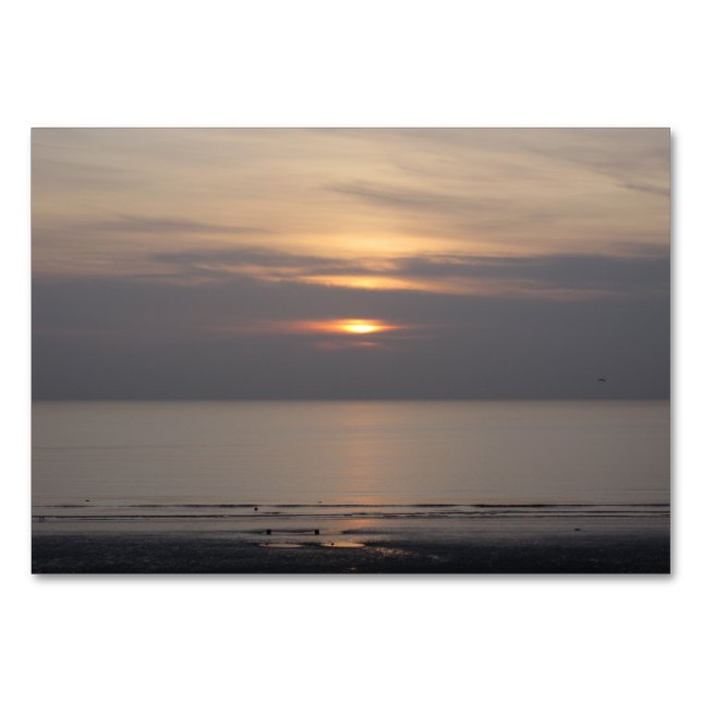 Sonnenuntergang in Blackpool Tischnummer (Vorderseite)