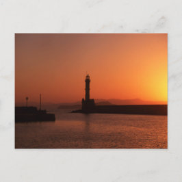 Sonnenuntergang in Chania Postkarte