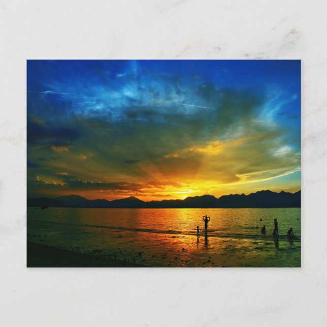 Sonnenuntergang in Da Nang Postkarte (Vorderseite)