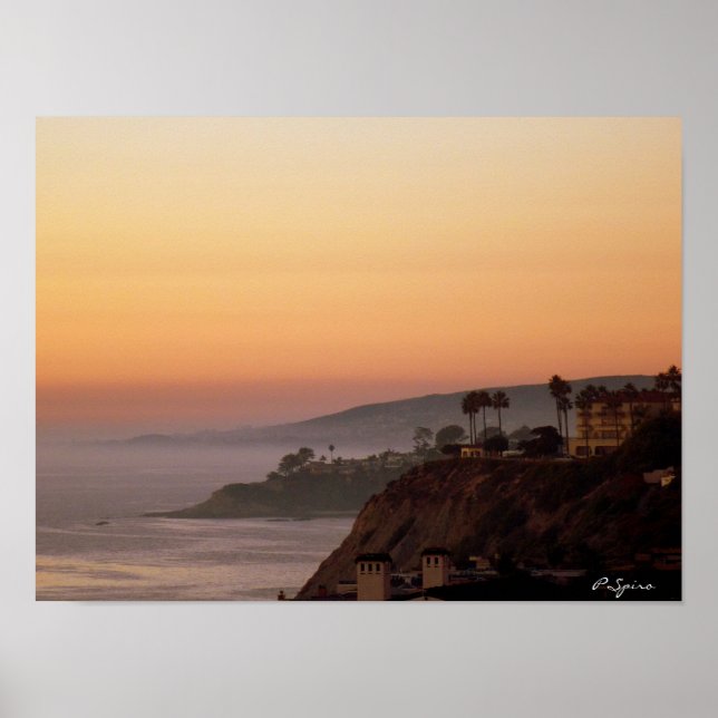 Sonnenuntergang in Dana Point Poster (Vorne)