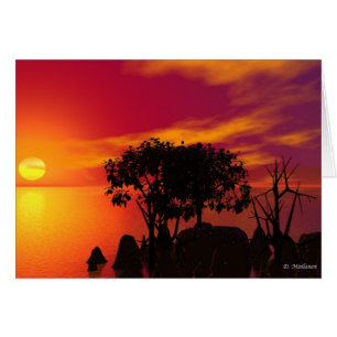 Sonnenuntergang in dem See