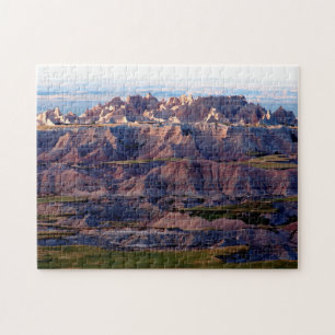 Sonnenuntergang in den Badlands South Dakota. Puzzle