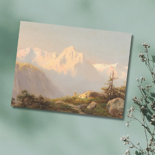 Sonnenuntergang in den Bergen - Carl Lafite Postkarte