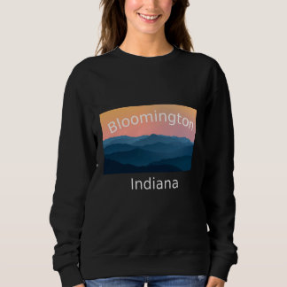Sonnenuntergang in den Bergen von Bloomington Indi Sweatshirt