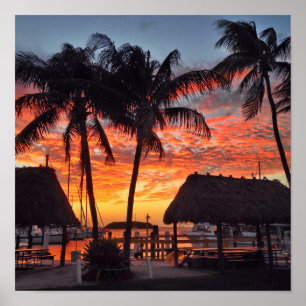 Sonnenuntergang in den Florida Keys Poster