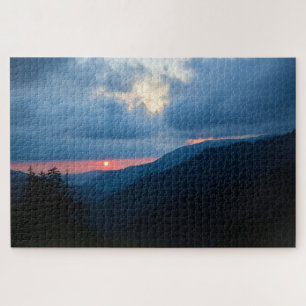 Sonnenuntergang in den Smoky-Bergen - 20x30 Puzzle