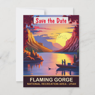 Sonnenuntergang in der Flamingschlucht, Utah, Reis Save The Date
