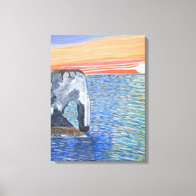 Sonnenuntergang in der französischen Leinwand (Vorderseite)