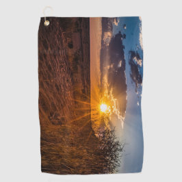 Sonnenuntergang in der Kalahari-Wüste, Namibia Golfhandtuch