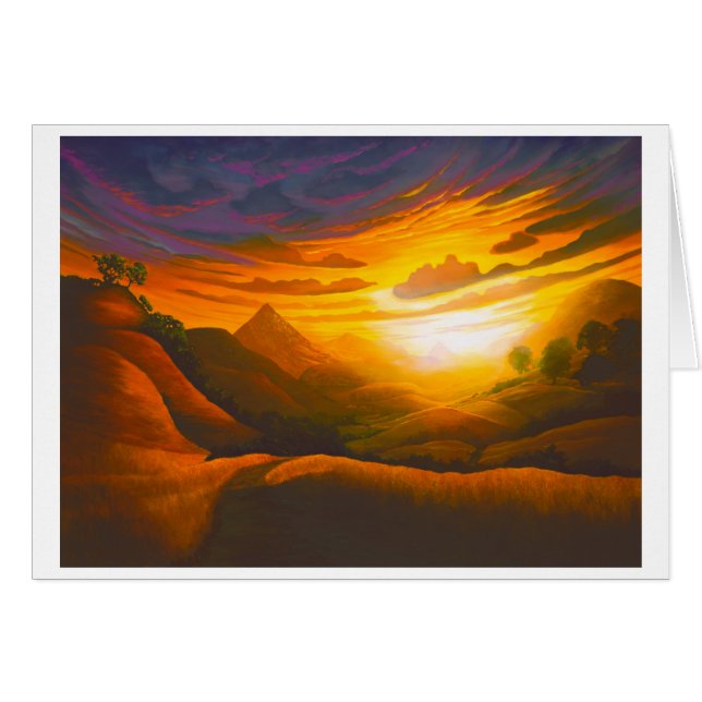 Sonnenuntergang in der Polyschlucht (Vorderseite (Horizontal))
