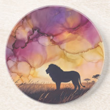 Sonnenuntergang in der Savanne