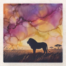 Sonnenuntergang in der Savanne