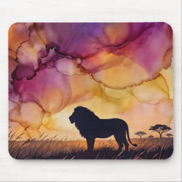 Sonnenuntergang in der Savanne Mousepad