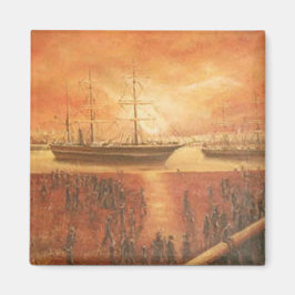 Sonnenuntergang in der Vergangenheit Magnet