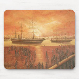 Sonnenuntergang in der Vergangenheit Mousepad