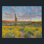 Sonnenuntergang in der Wüstenlandschaft Puzzle<br><div class="desc">USA,  Arizona,  Lake Bartlett,  Cave Creek. Sonnenuntergang in der Wüstenlandschaft. Anerkennung als: Fred Lord / Jaynes Gallery / DanitaDelimont.com | DanitaDelimont.com | William D. Jaynes (BJA) | US03 BJA0143</div>
