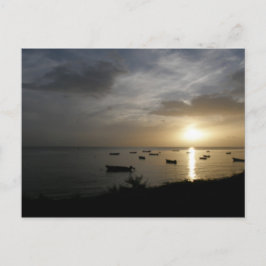 Sonnenuntergang in Dominica Postkarte