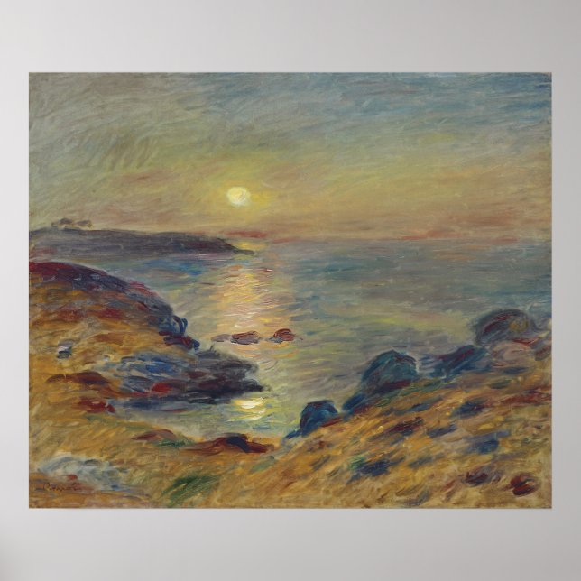 Sonnenuntergang in Douarnenez Ein perfektes Wochen Poster (Vorne)