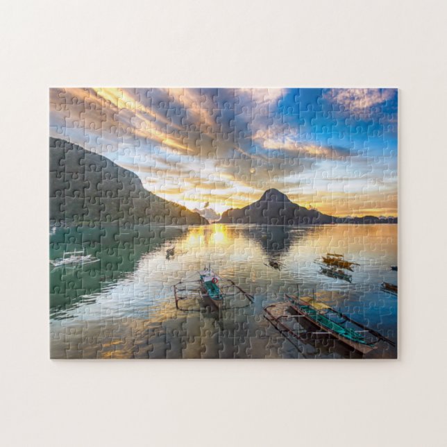 Sonnenuntergang in EL Nido Puzzle (Horizontal)