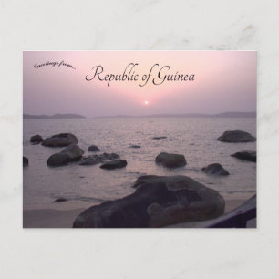 Sonnenuntergang in Iles de Los Repubblica, Guinea Postkarte