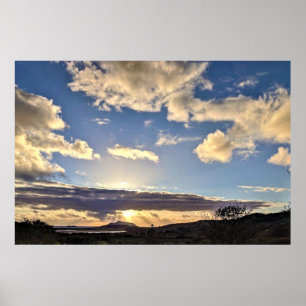 Sonnenuntergang in Irland 6 Canvas Print Poster