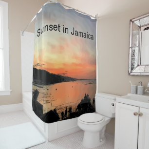Sonnenuntergang in Jamaika Duschvorhang