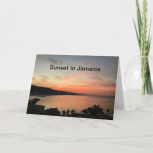 Sonnenuntergang in Jamaika Karte
