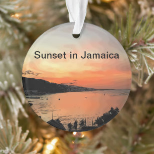 Sonnenuntergang in Jamaika Ornament