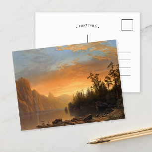 Sonnenuntergang in Kalifornien   Albert Bierstadt Postkarte