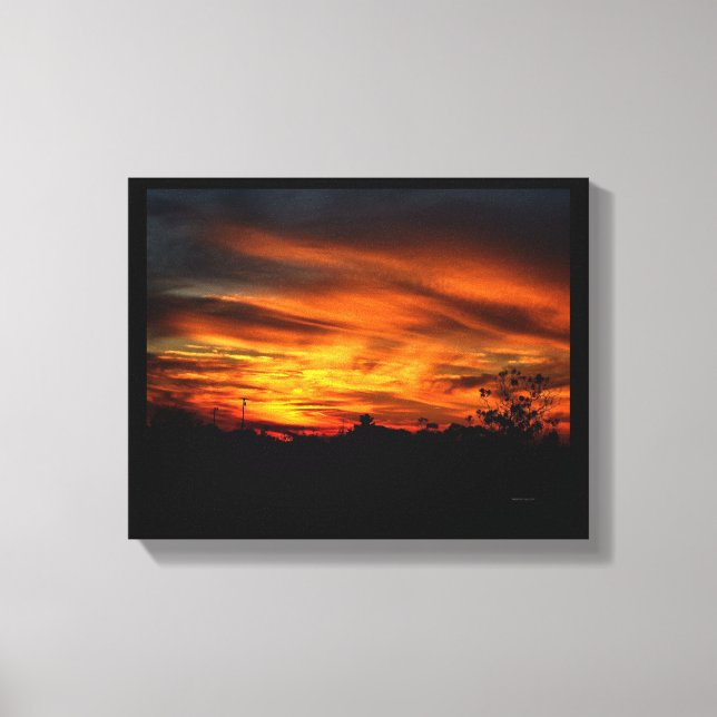 Sonnenuntergang in Kalifornien Leinwanddruck (Vorderseite)