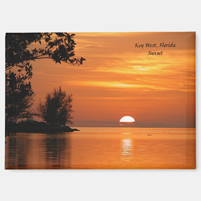 Sonnenuntergang in Key West, Florida Magnet (Vorderseite)