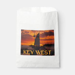 Sonnenuntergang in Key West mit Booten Geschenktütchen