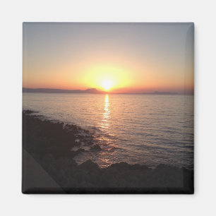 Sonnenuntergang in Kreta Magnet