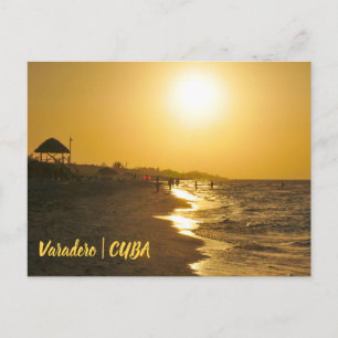 Sonnenuntergang in Kuba Postkarte